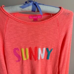 Lilly Pulitzer Danette Sweater Papaya Punch Sunny M